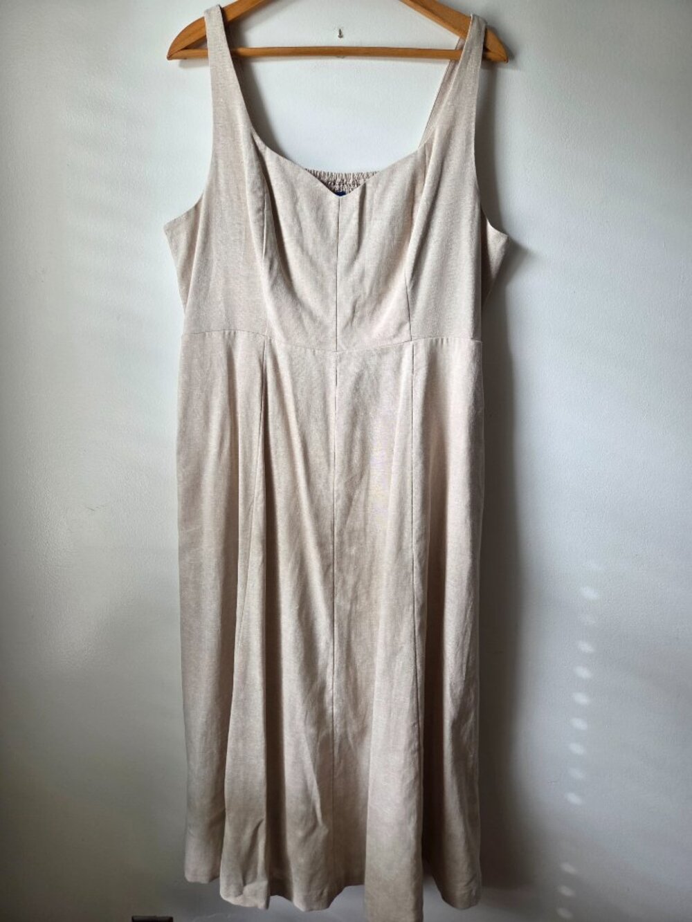 EUC LIKE NEW OLD NAVY LINEN BLEND BEIGE JUMPSUIT SIZE XL